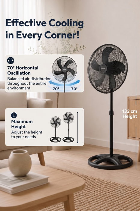 Kumtel KTF-345 Ventilador Negro